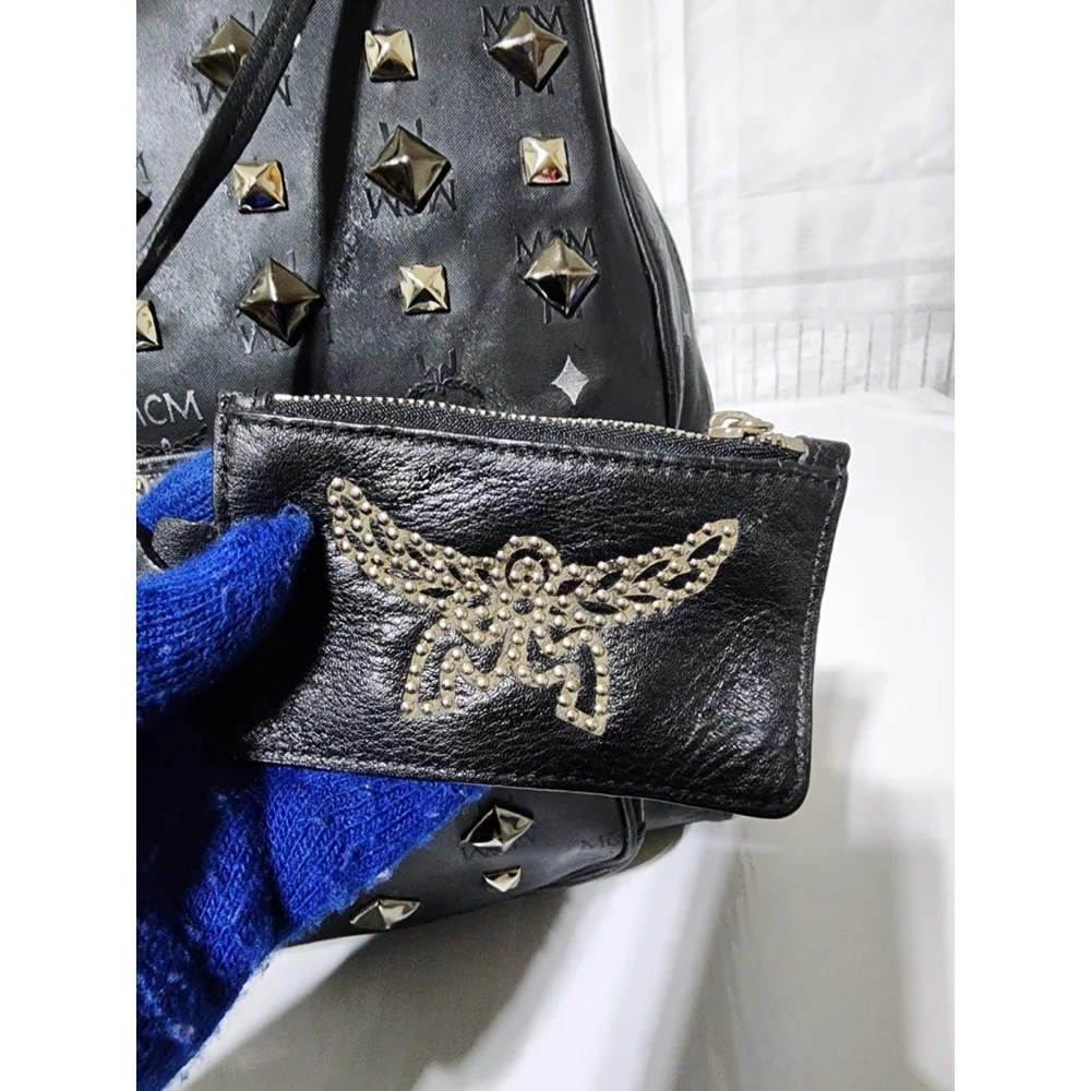 MCM Honshu Tantris Studded Backpack Black